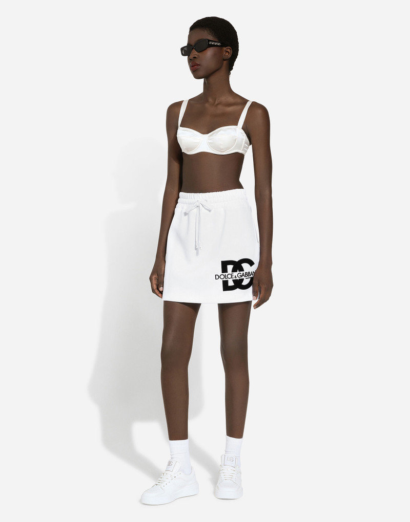 Jersey miniskirt with DG logo patch 5