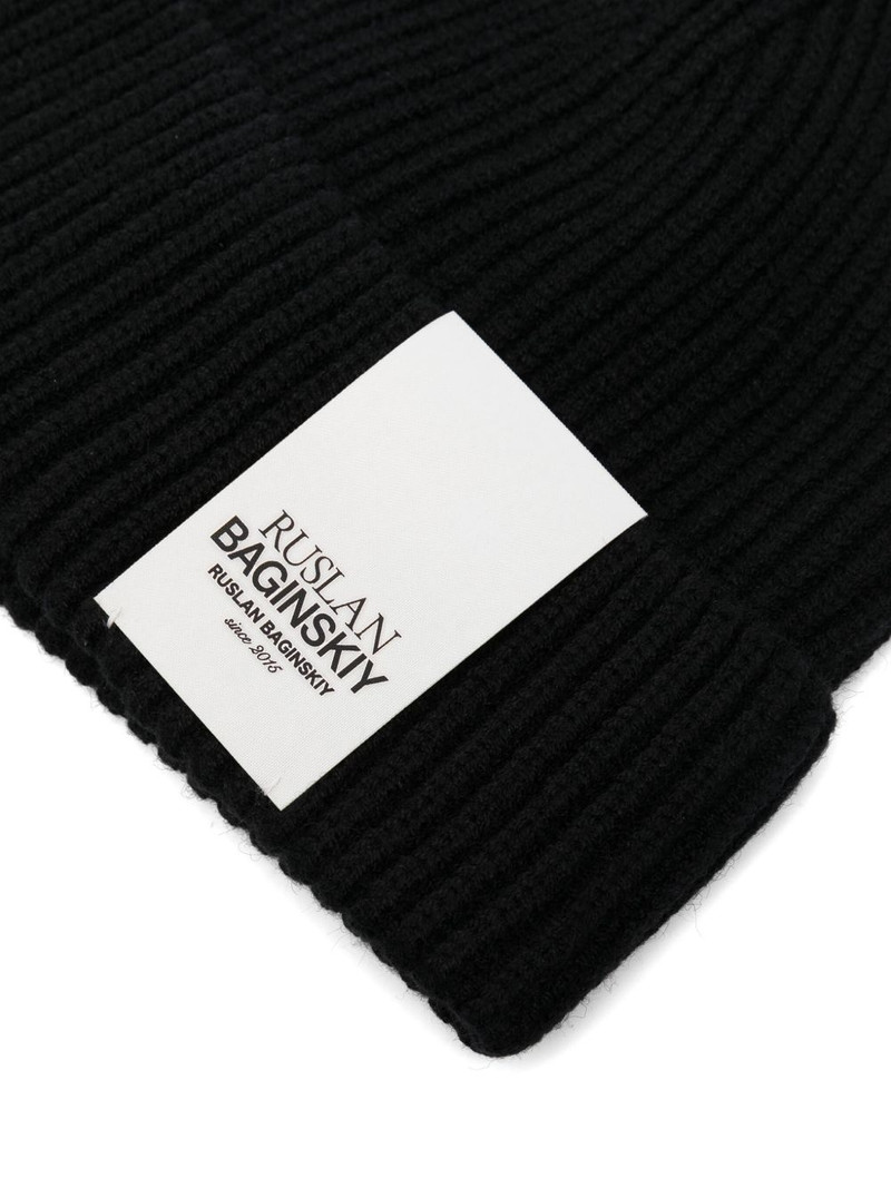 RUSLAN BAGINSKIY ribbed-knit beanie outlook
