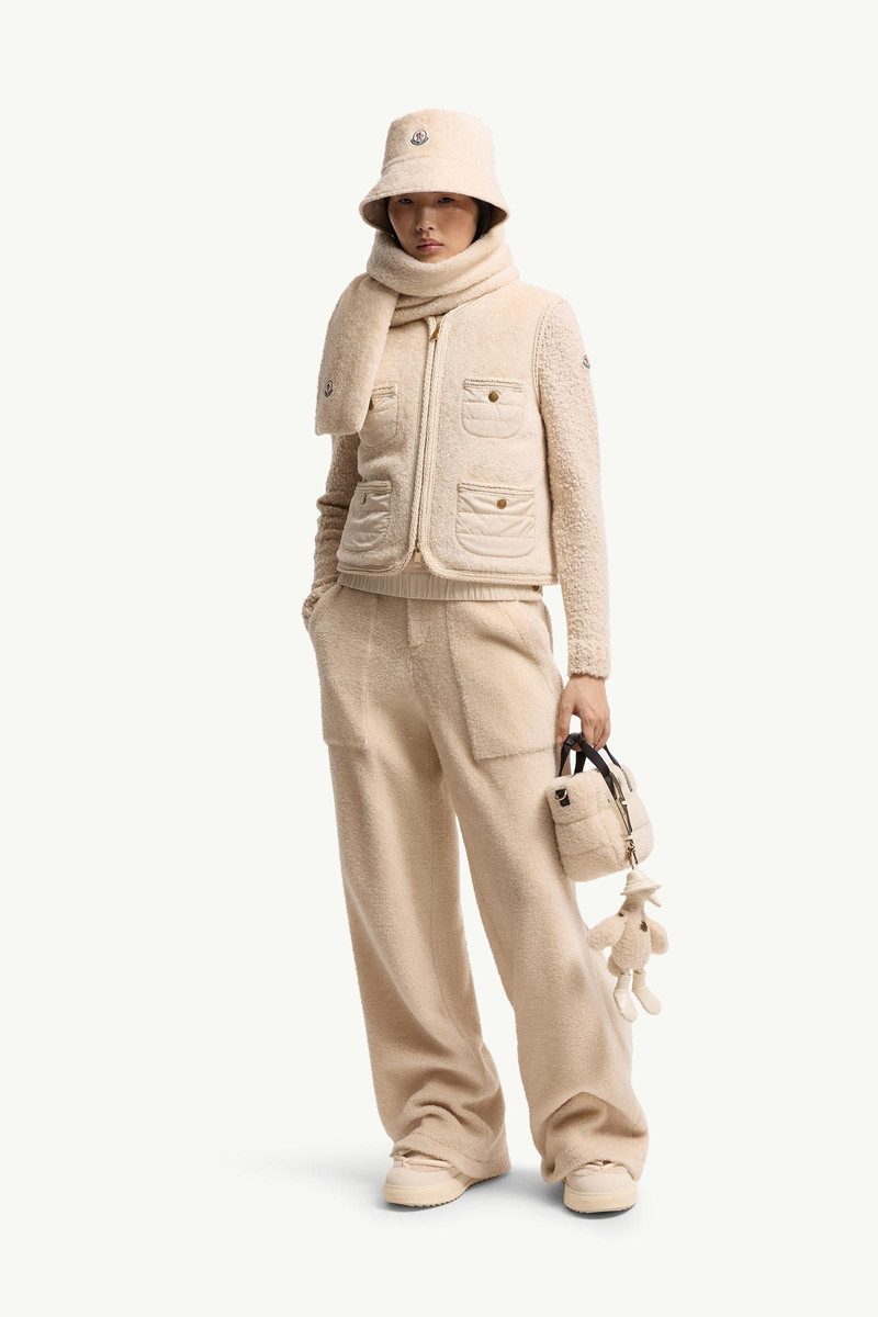 Moncler Mimosas Braided Trim Teddy Down Vest outlook