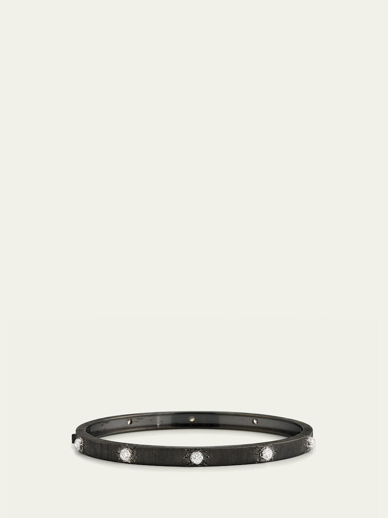 Macri Classica Bangle, Black Gold, 5mm 1
