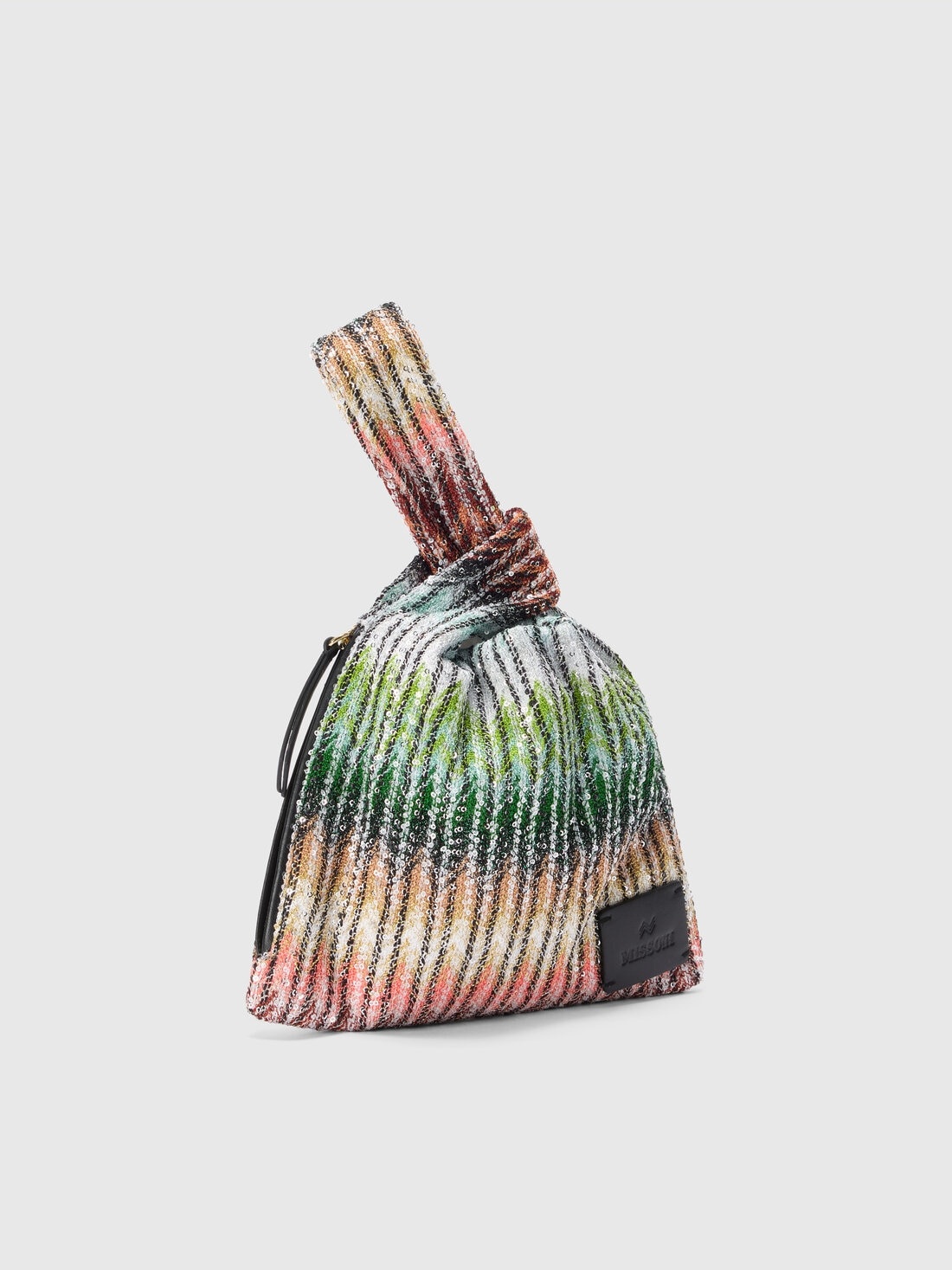 Handbag in zig zag viscose blend - 2