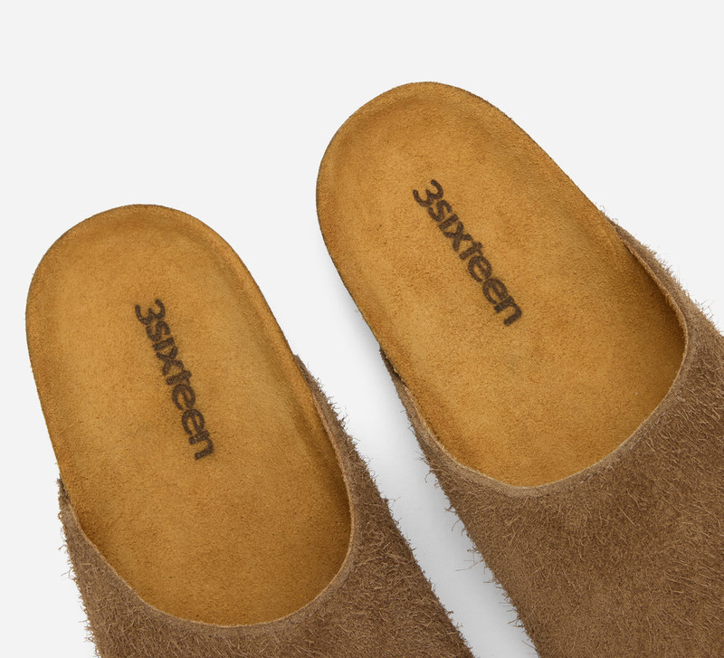 Mule - Shaggy Chestnut Suede 4