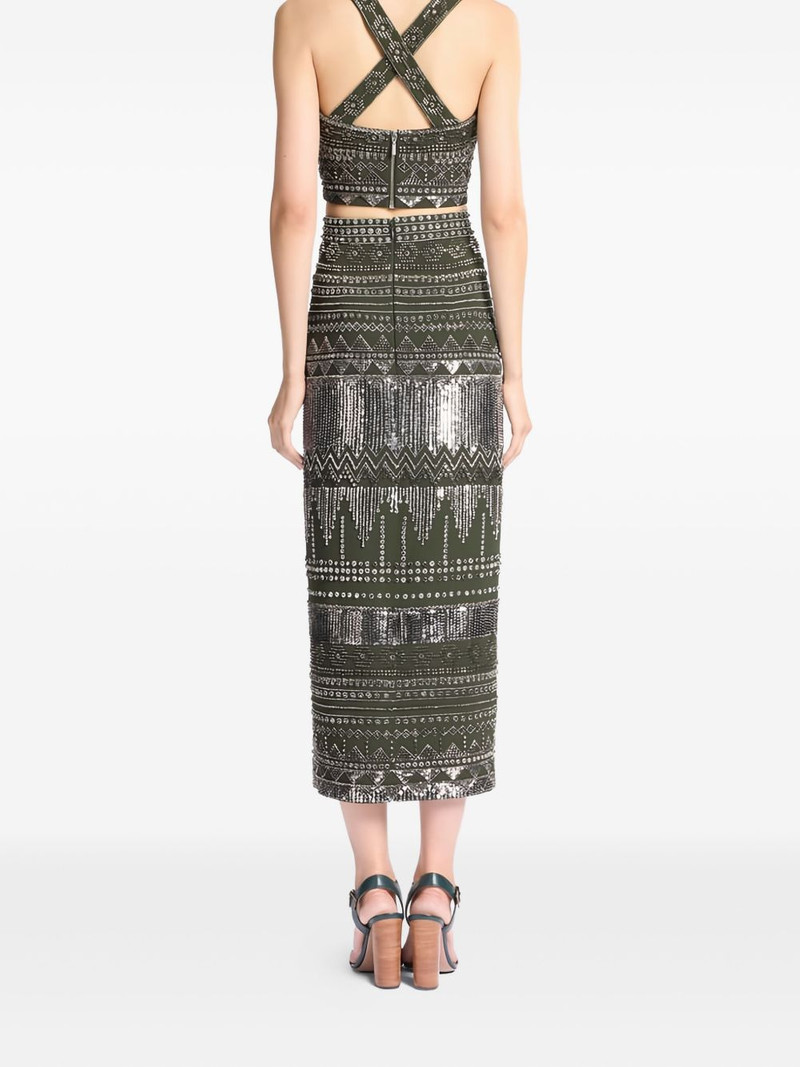 ELIE SAAB beaded midi skirt outlook