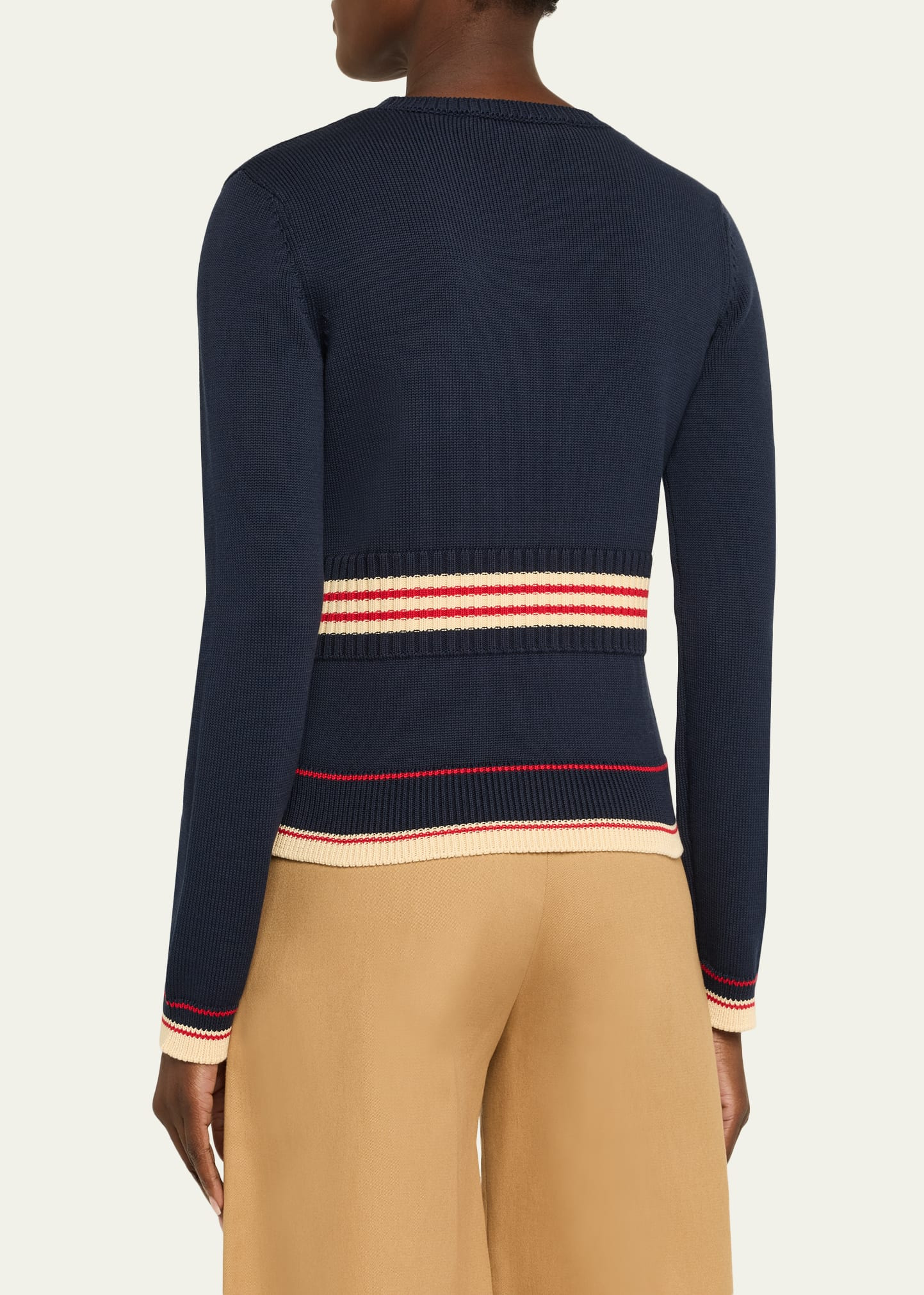 Chez Valentino Cherry Long-Sleeve Sweater - 3