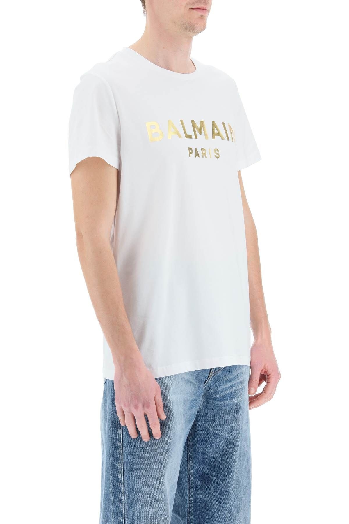 METALLIC GOLD LOGO T-SHIRT - 3