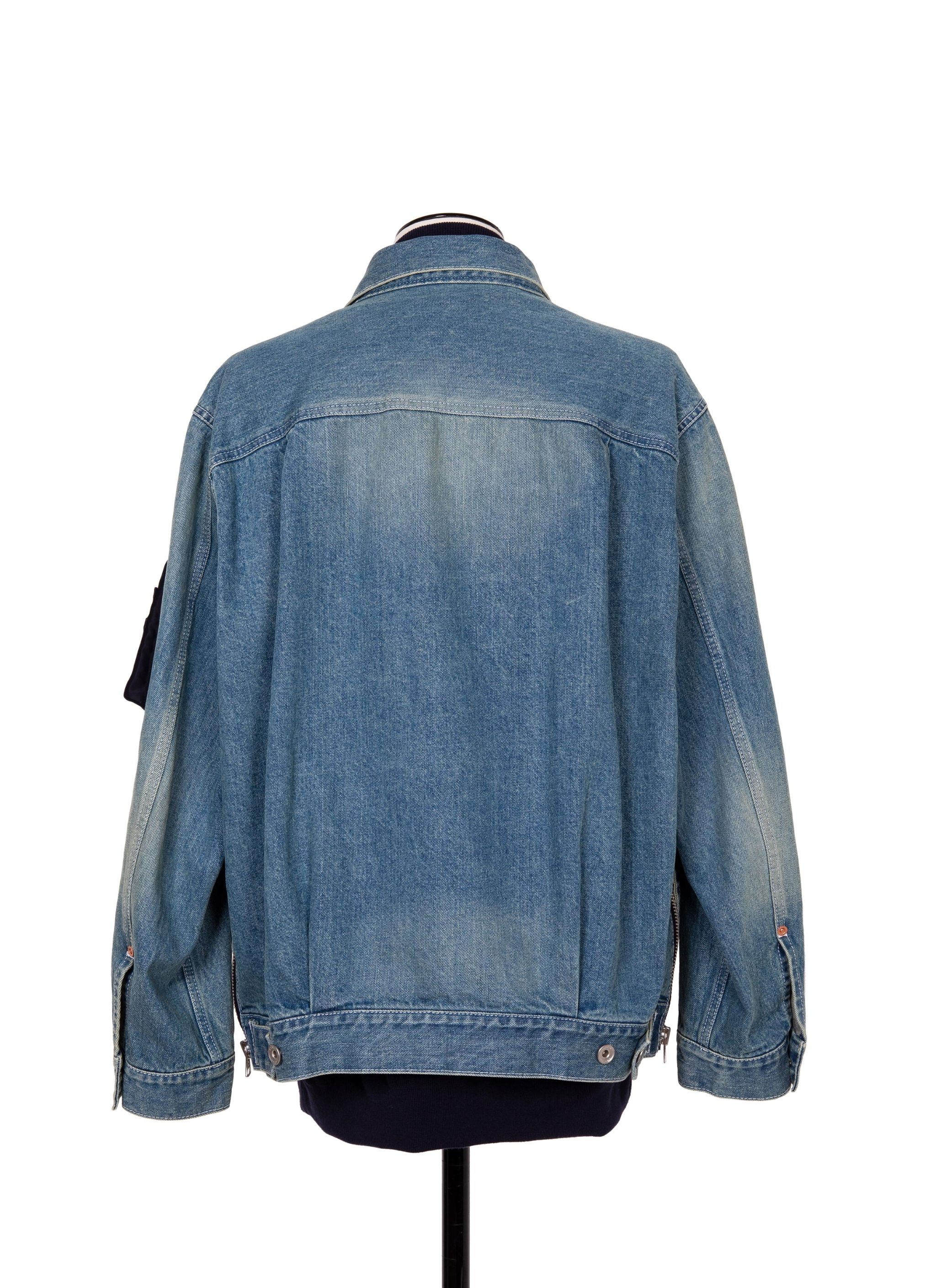 Denim x Nylon Twill Jacket - 4