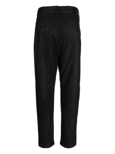 Ann Demeulemeester cropped leather trousers outlook