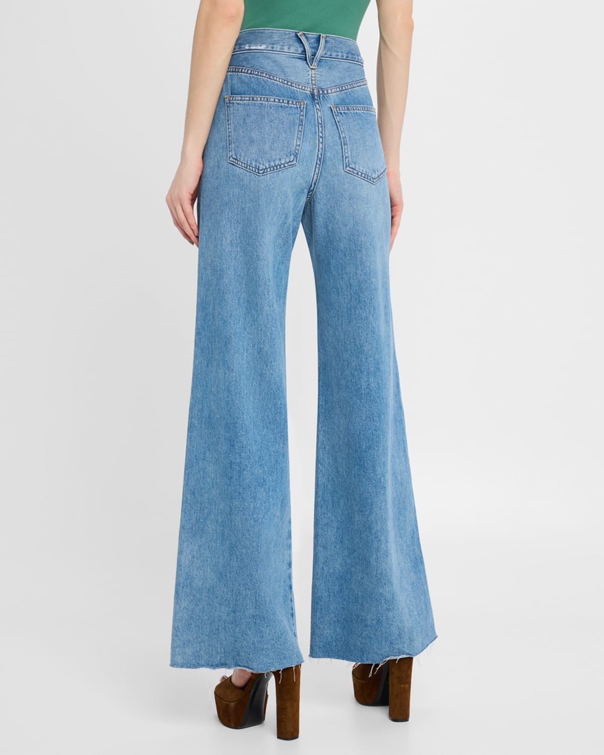 Kasey Mid-Rise Wide-Leg Jeans - 3