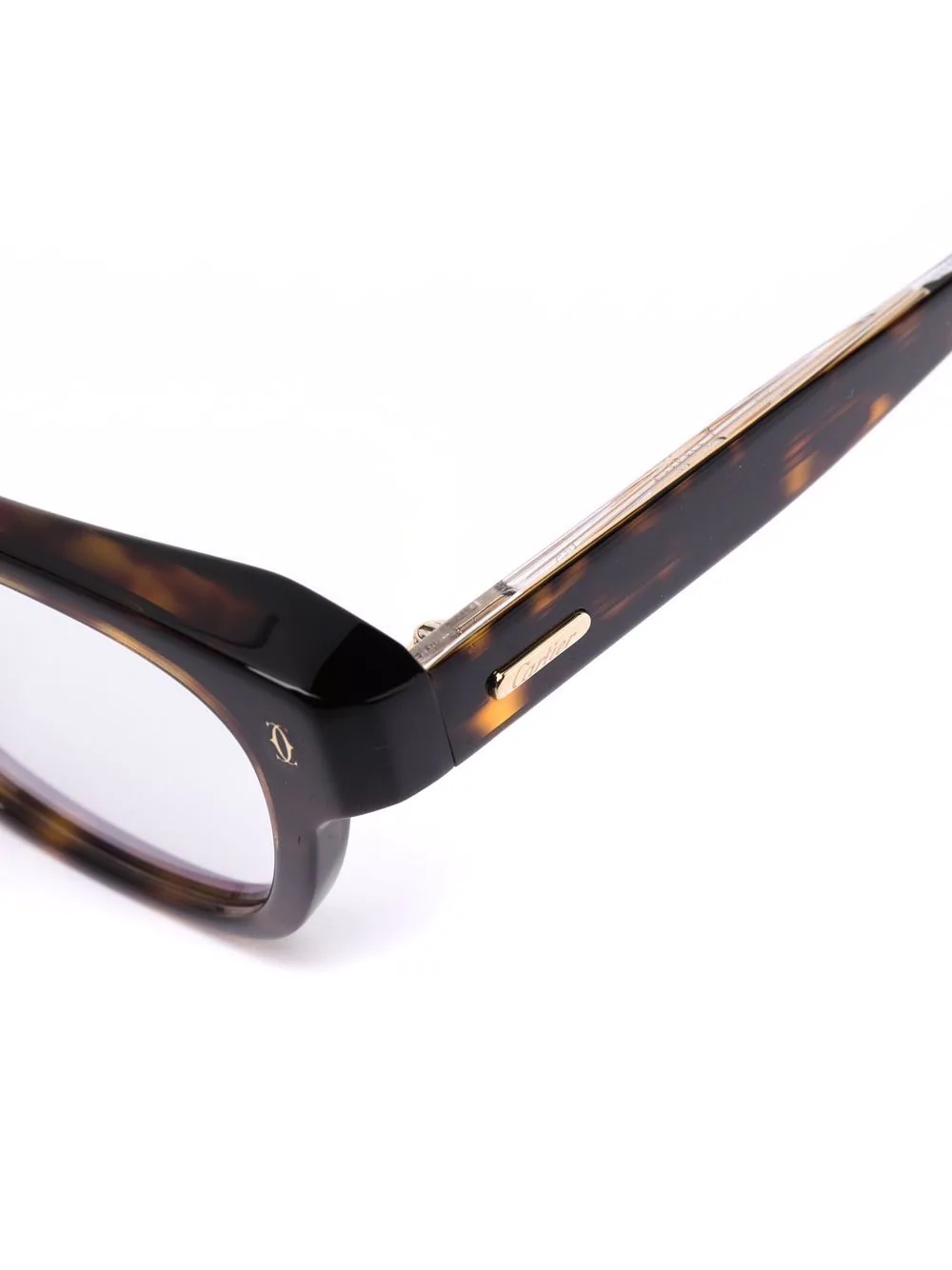 tortoiseshell-effect square glasses - 3