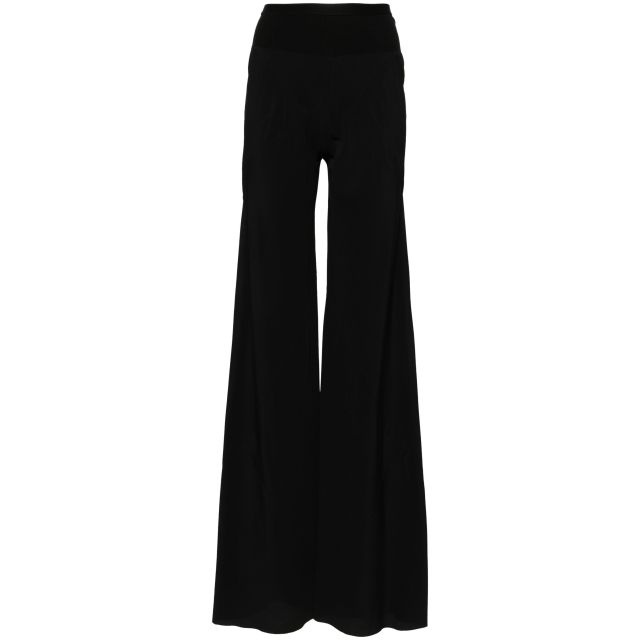 Bias flare-leg trousers - 1