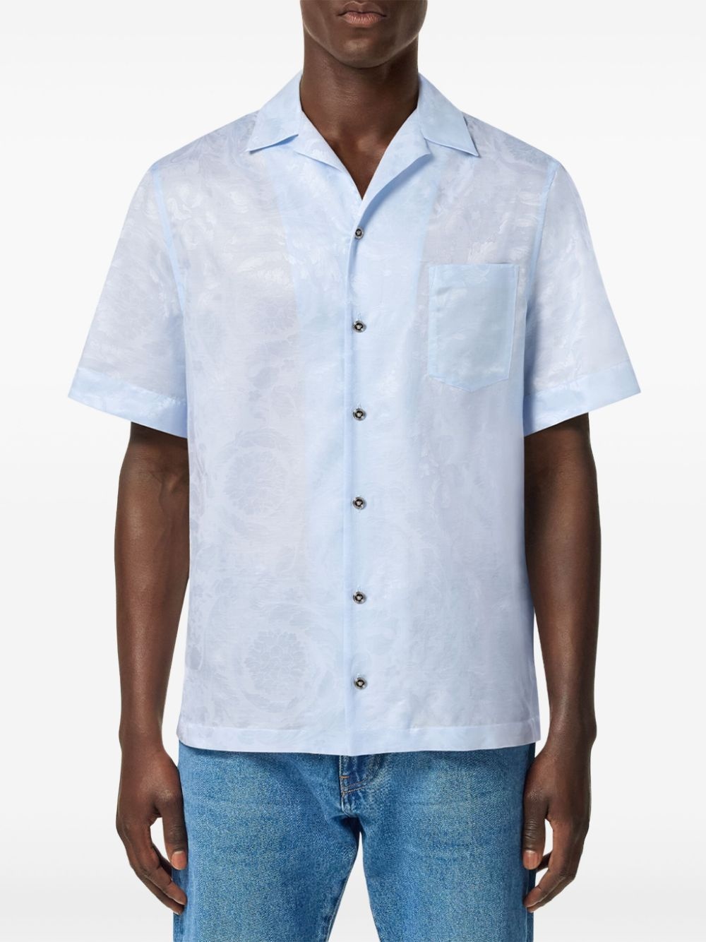 Barocco jacquard shirt - 3