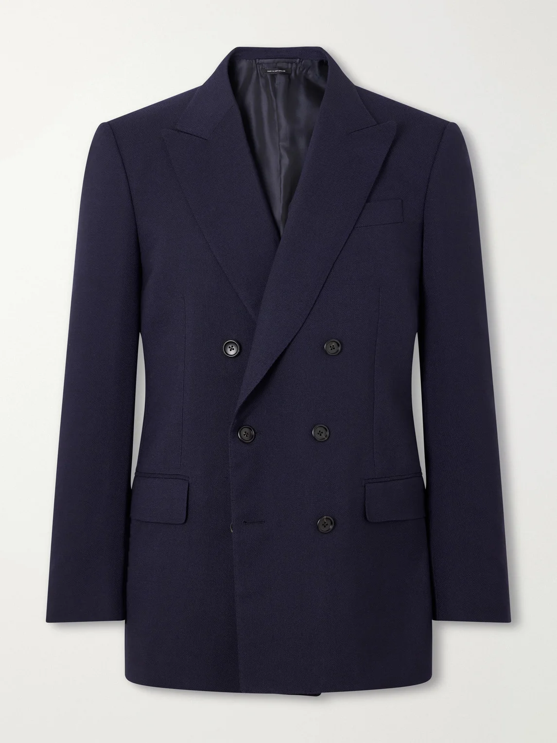 Atticus Double-Breasted Wool and Mohair-Blend Blazer - 1