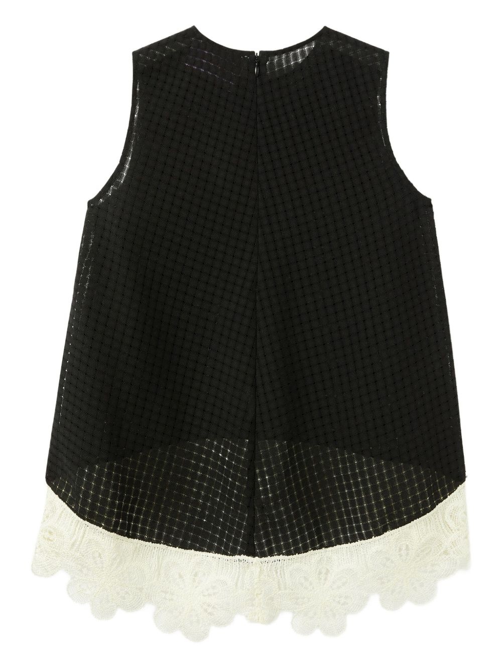 La Scala lace-hem sleeveless top - 5