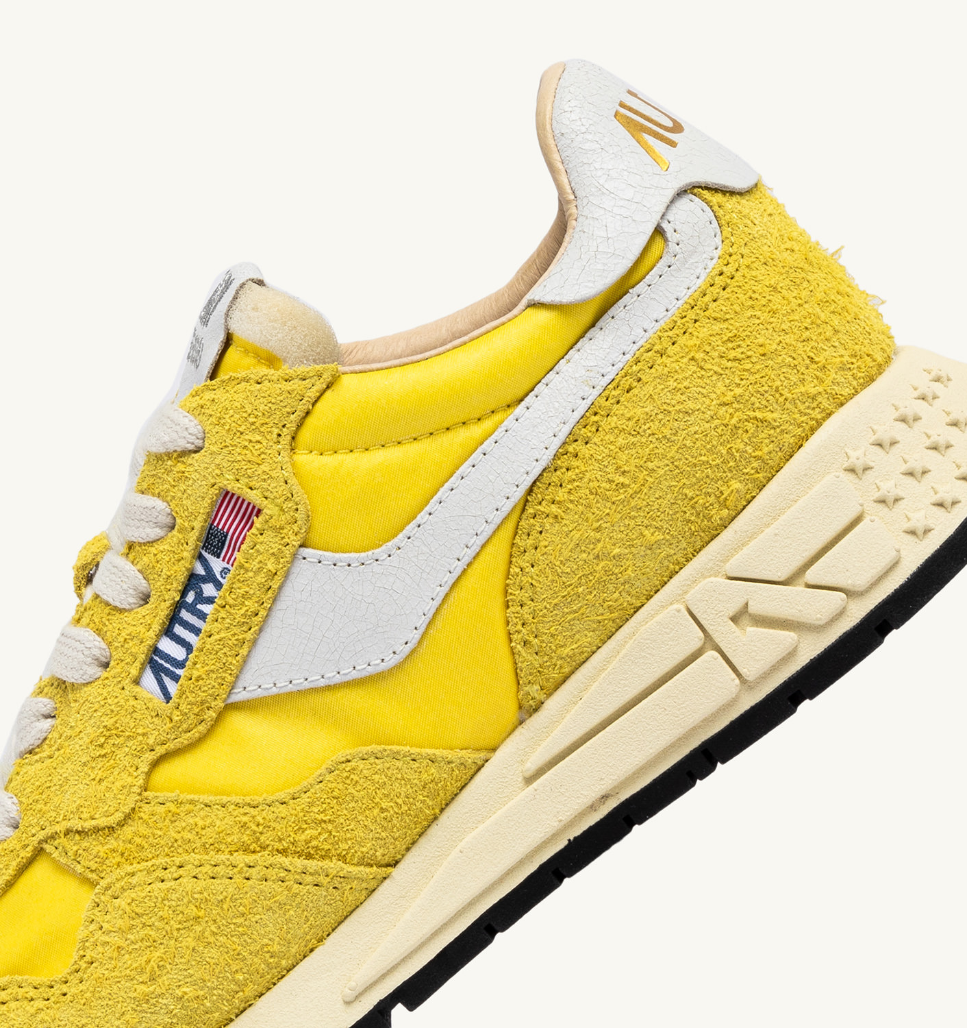 REELWIND LOW SNEAKERS IN BUTTERCUP NYLON AND SUEDE - 6