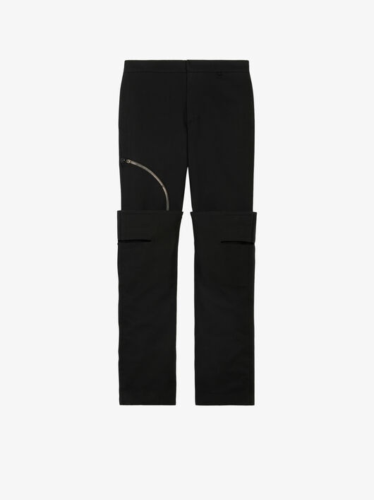 LAYERED EFFECT PANTS IN GABARDINE - 4