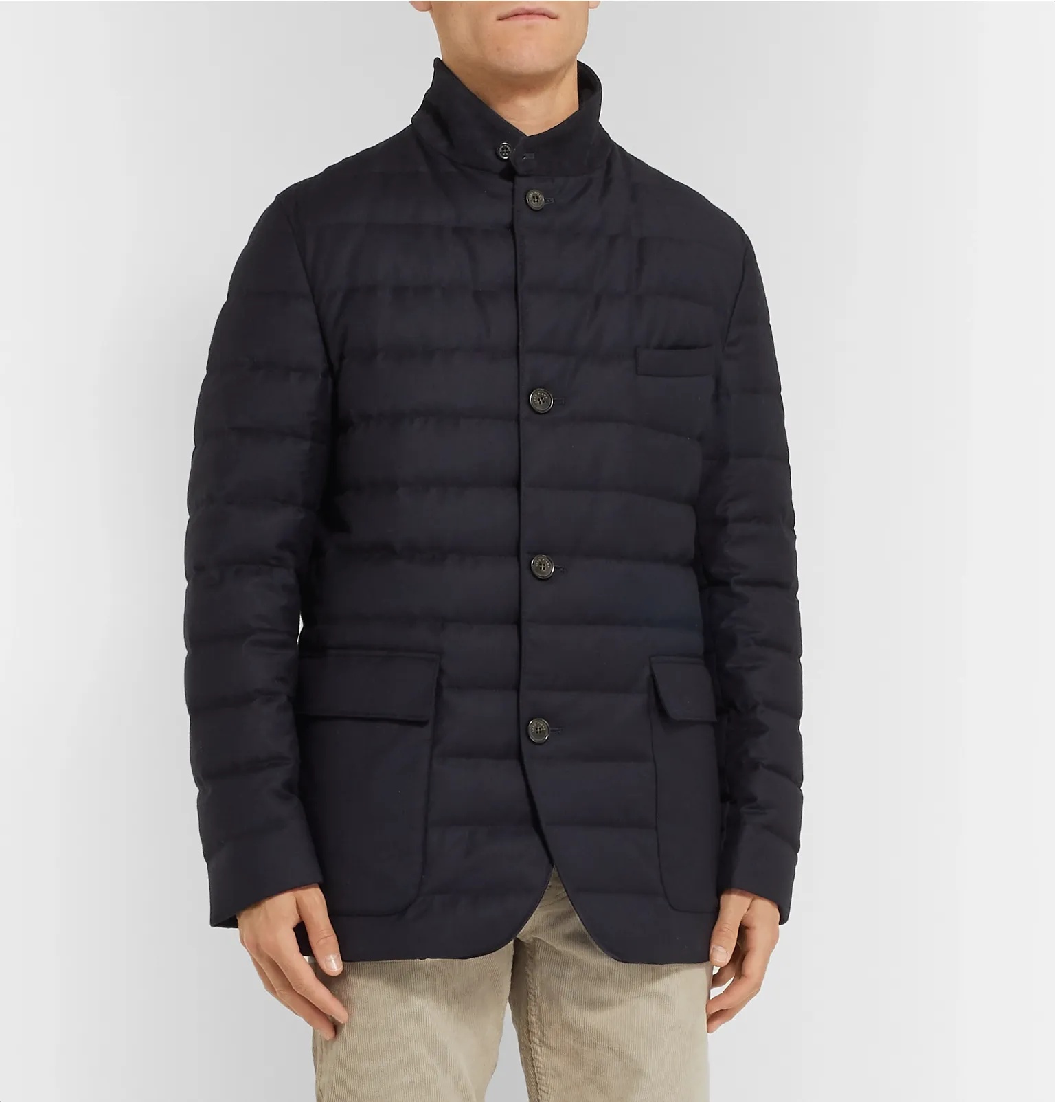 Roadster Quilted Rain System Wool and Silk-Blend Down Jacket - 4