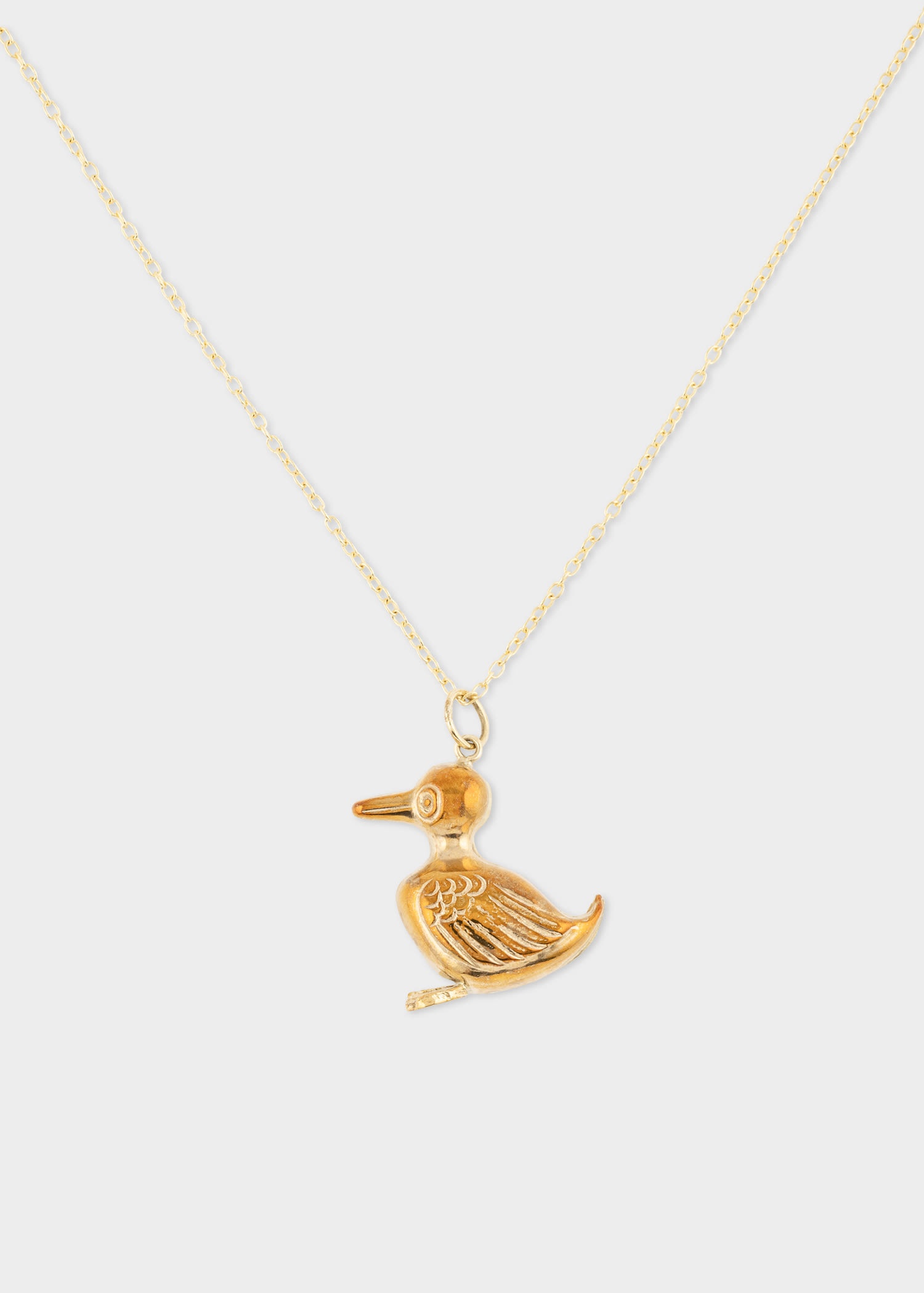 'Gold, Glorious Gold! Duck' Vintage Gold Necklace - 1
