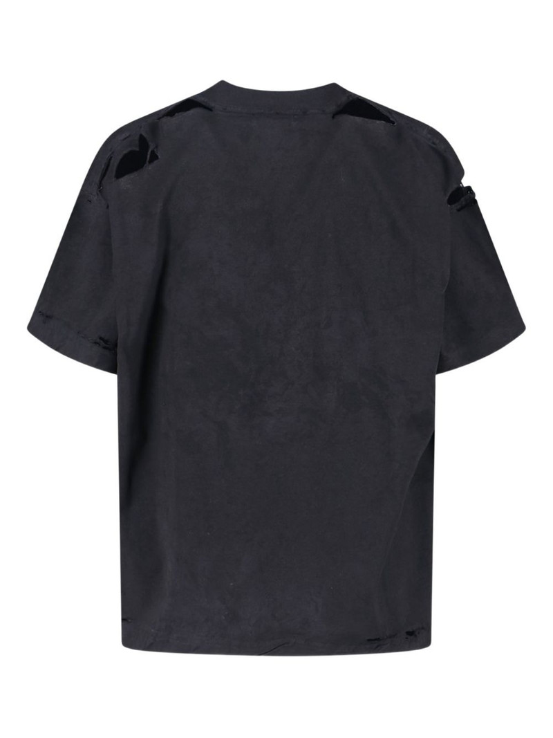 BALENCIAGA destroyed logo T-shirt outlook