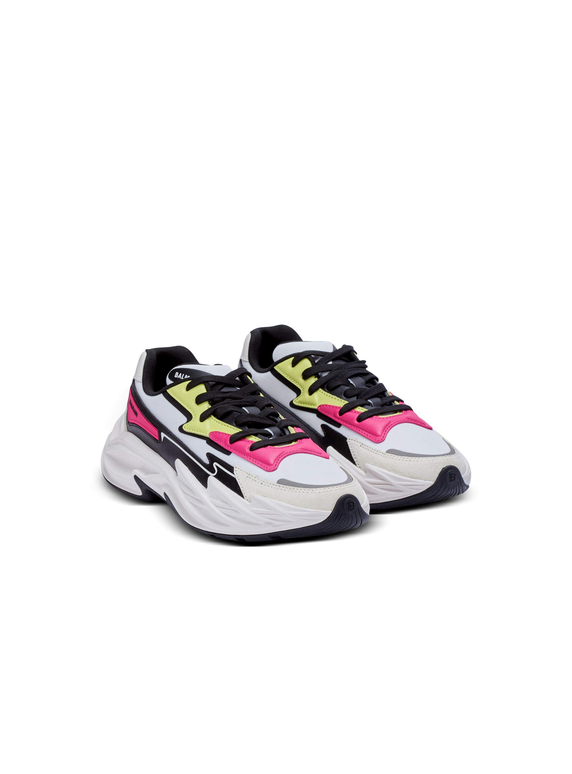 Run-Row leather and nylon trainers - 2