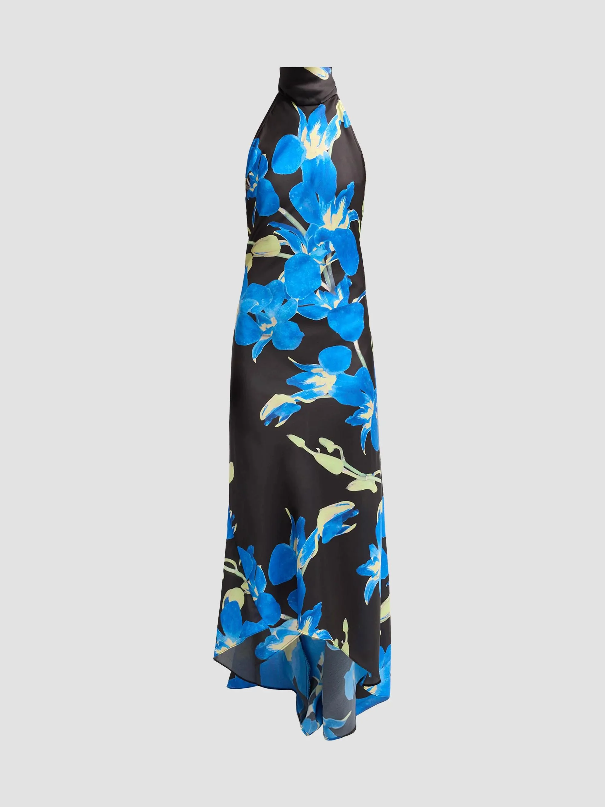 Women's Fiore Floral Halter Maxi Dress - Blue Orchid - 1