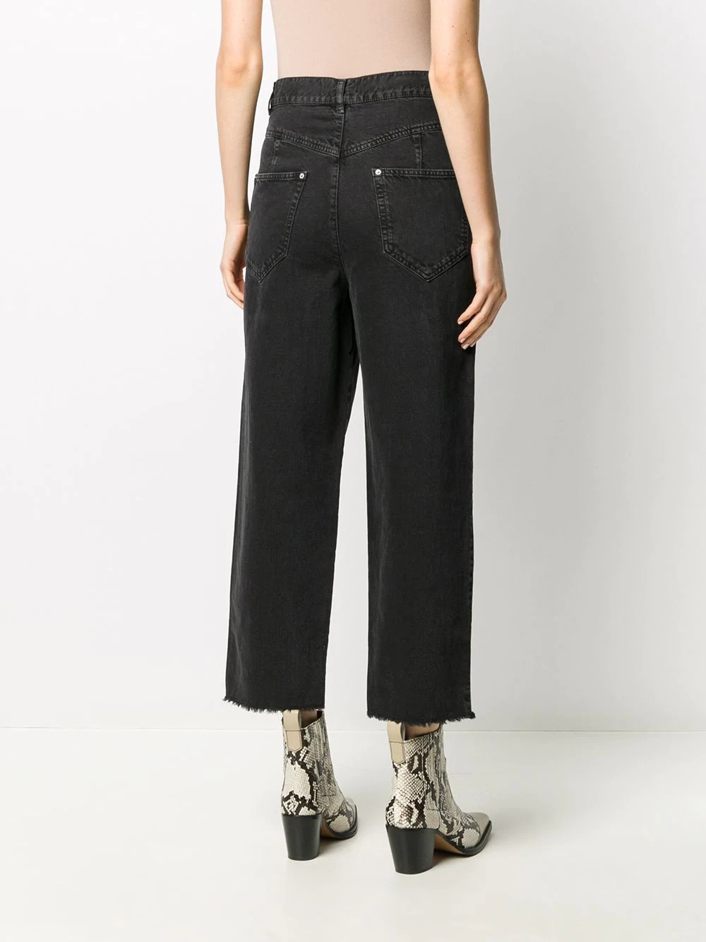 high rise cropped jeans - 4