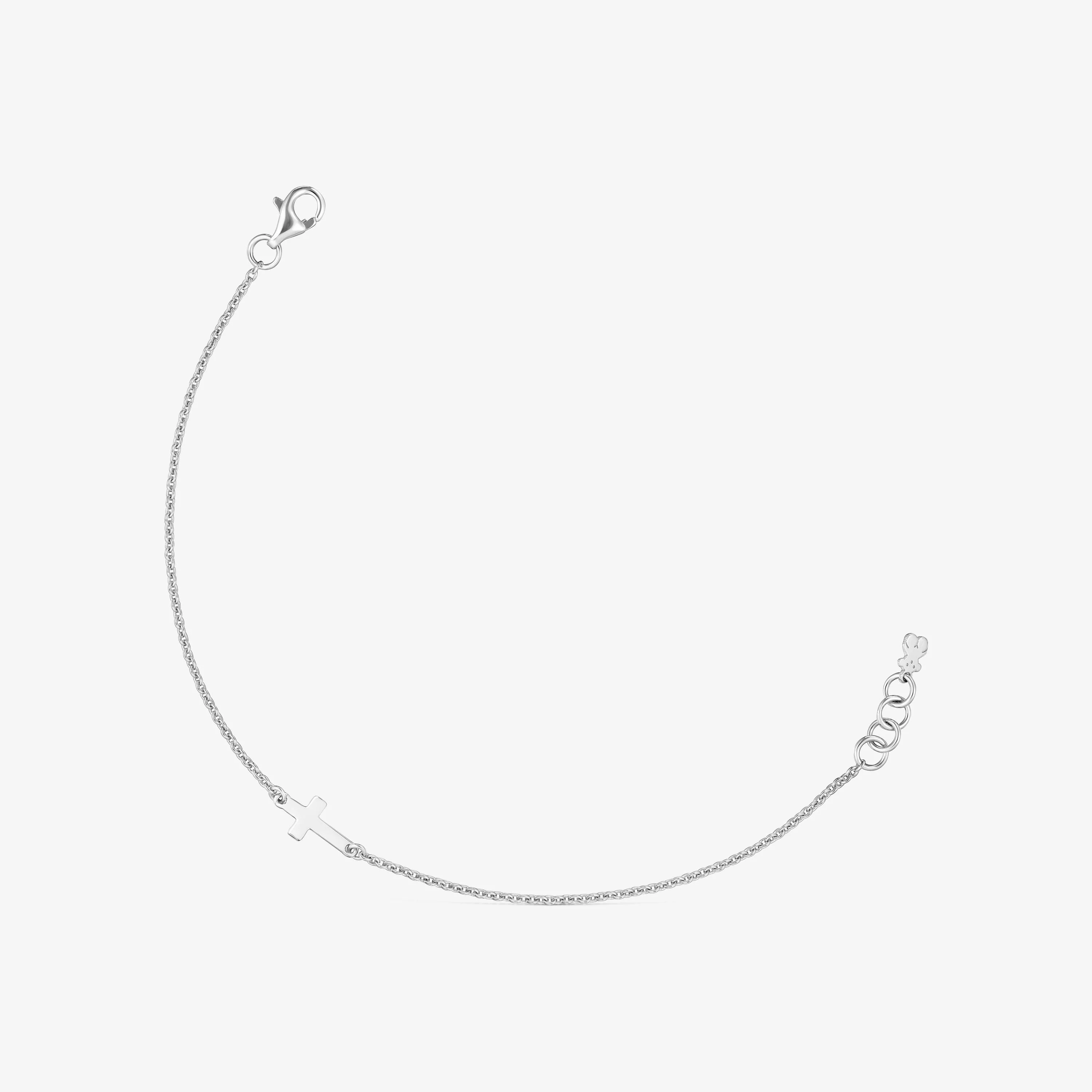 Silver Chain bracelet with cross TOUS Motifs - 1