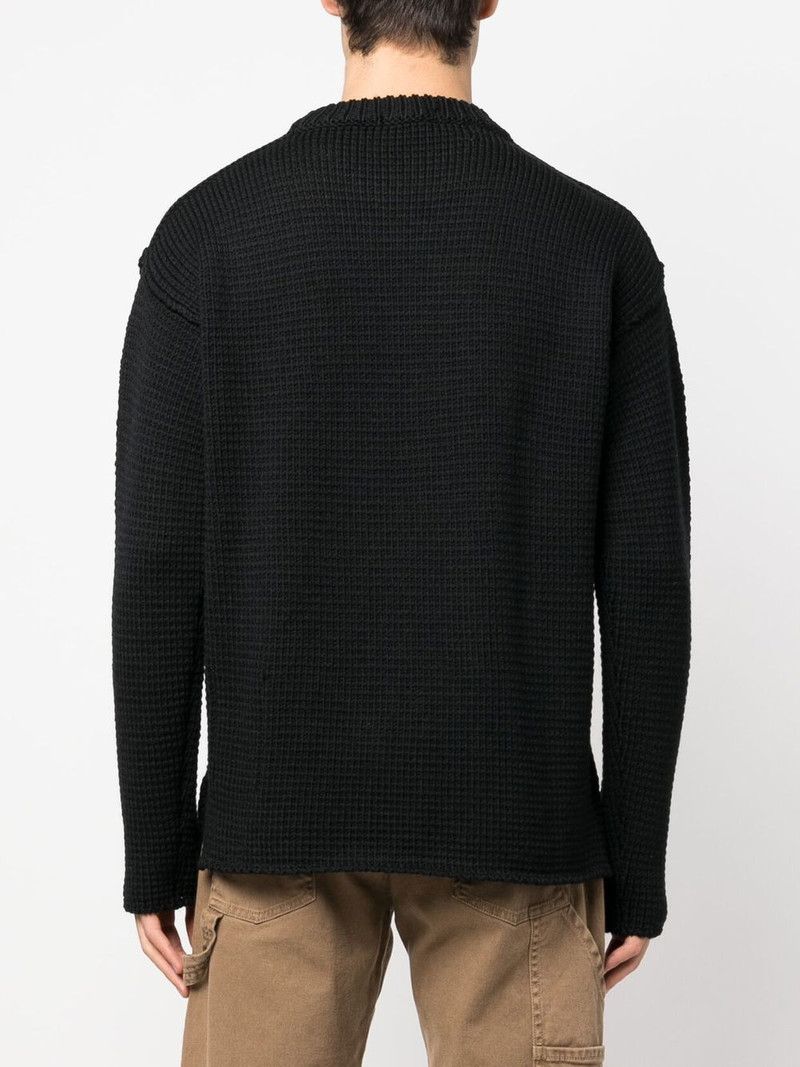 crew-neck knitted jumper 4