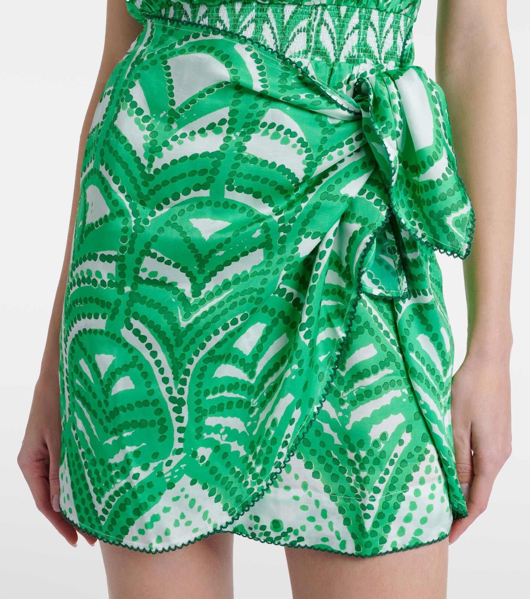 Celie printed one-shoulder minidress - 5