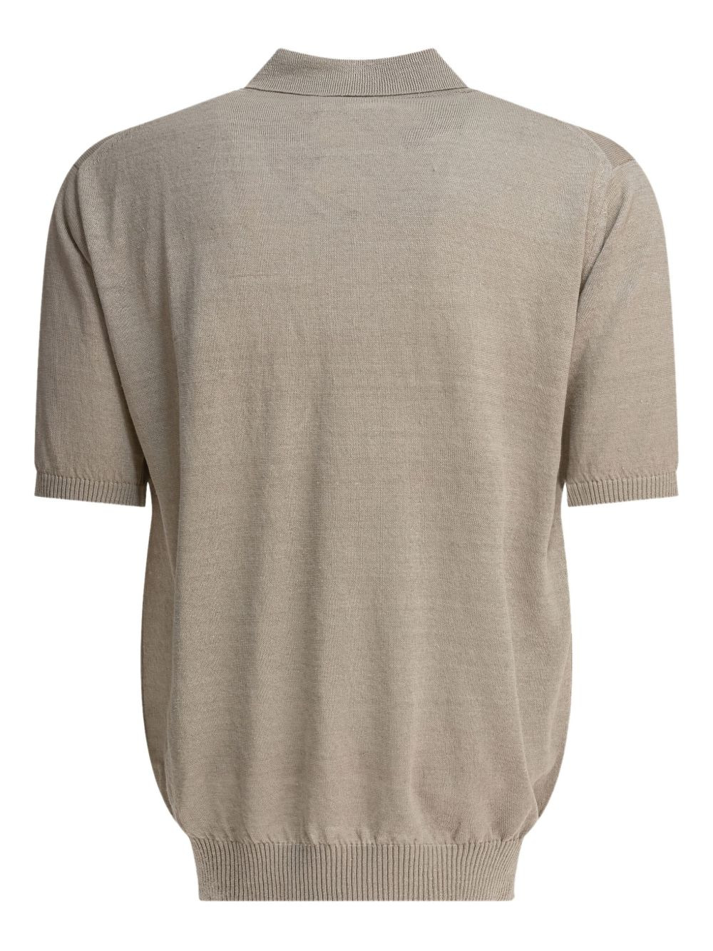 short-sleeve hemp polo shirt - 2