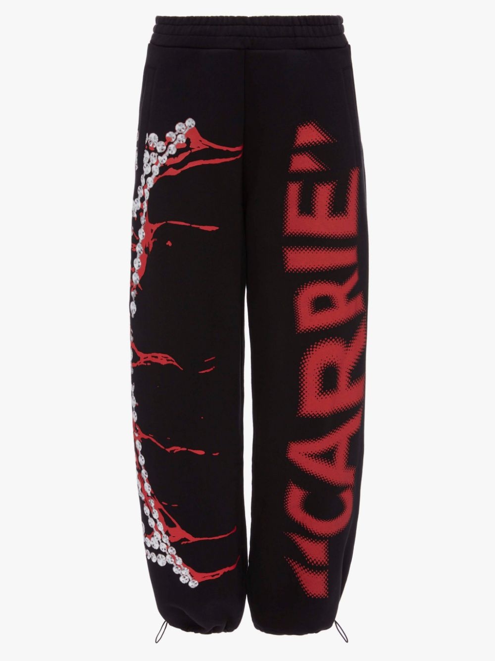 CARRIE - TIARA PRINT JERSEY TRACKPANT TROUSERS - 1