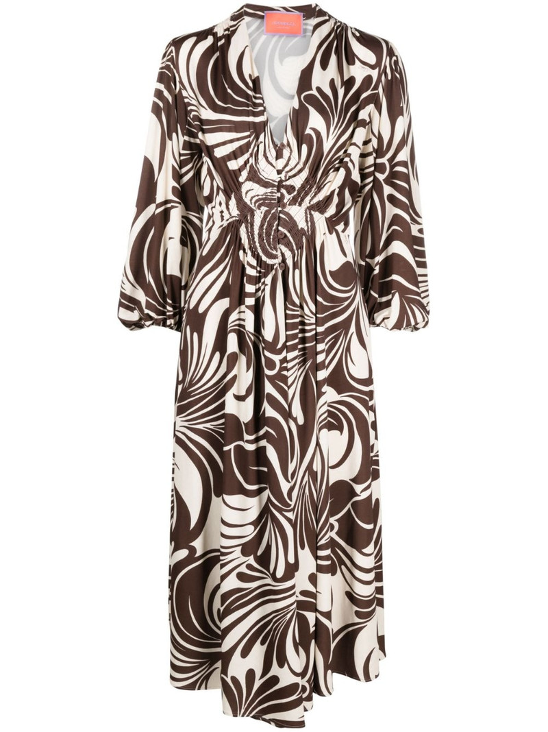 Camerino Watermarble-print maxi dress 1