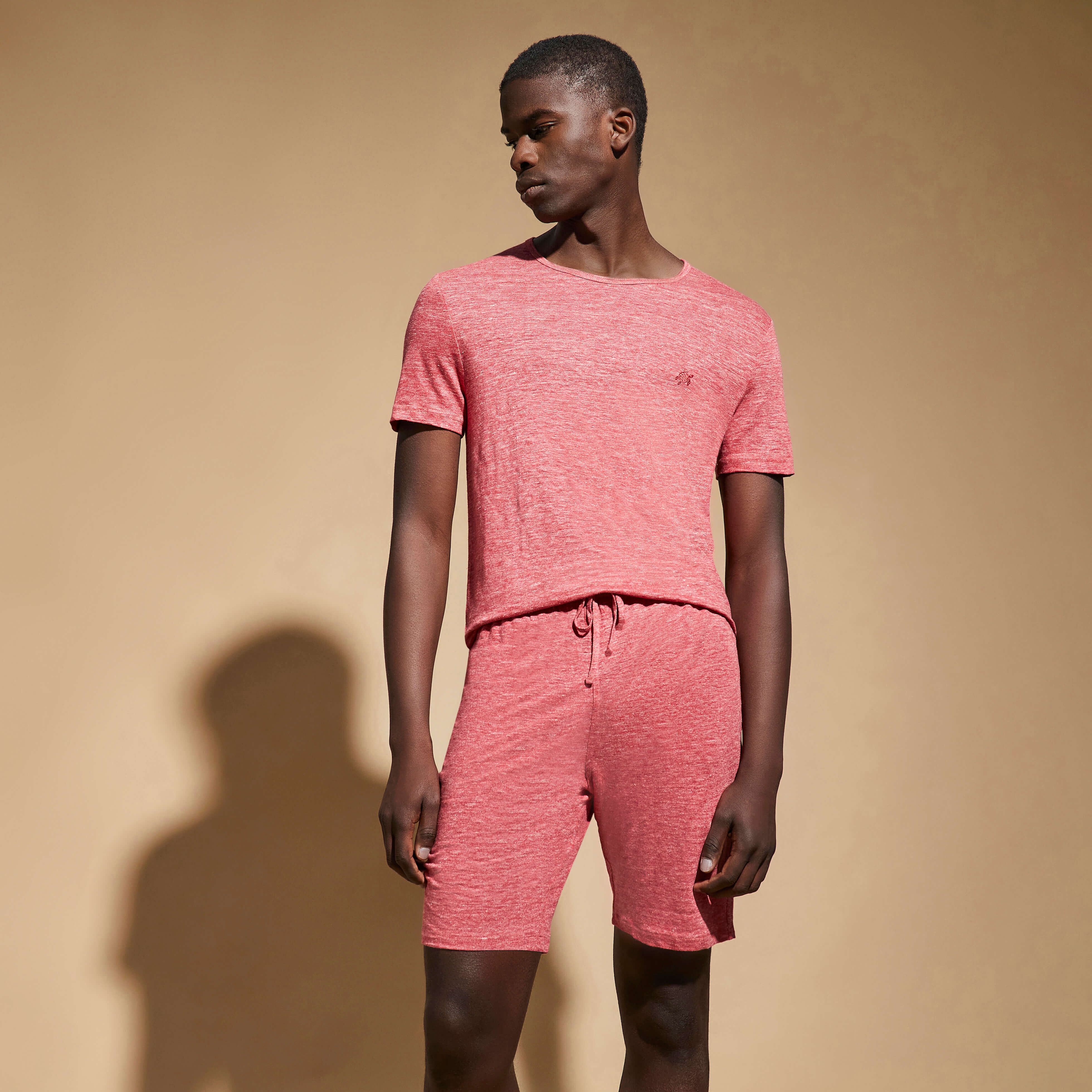 Unisex Linen Jersey T-Shirt Solid - 5