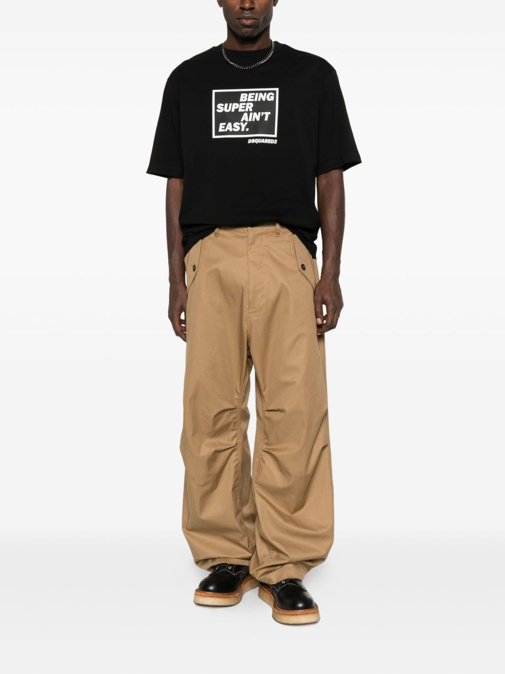 slogan-print T-shirt - 2