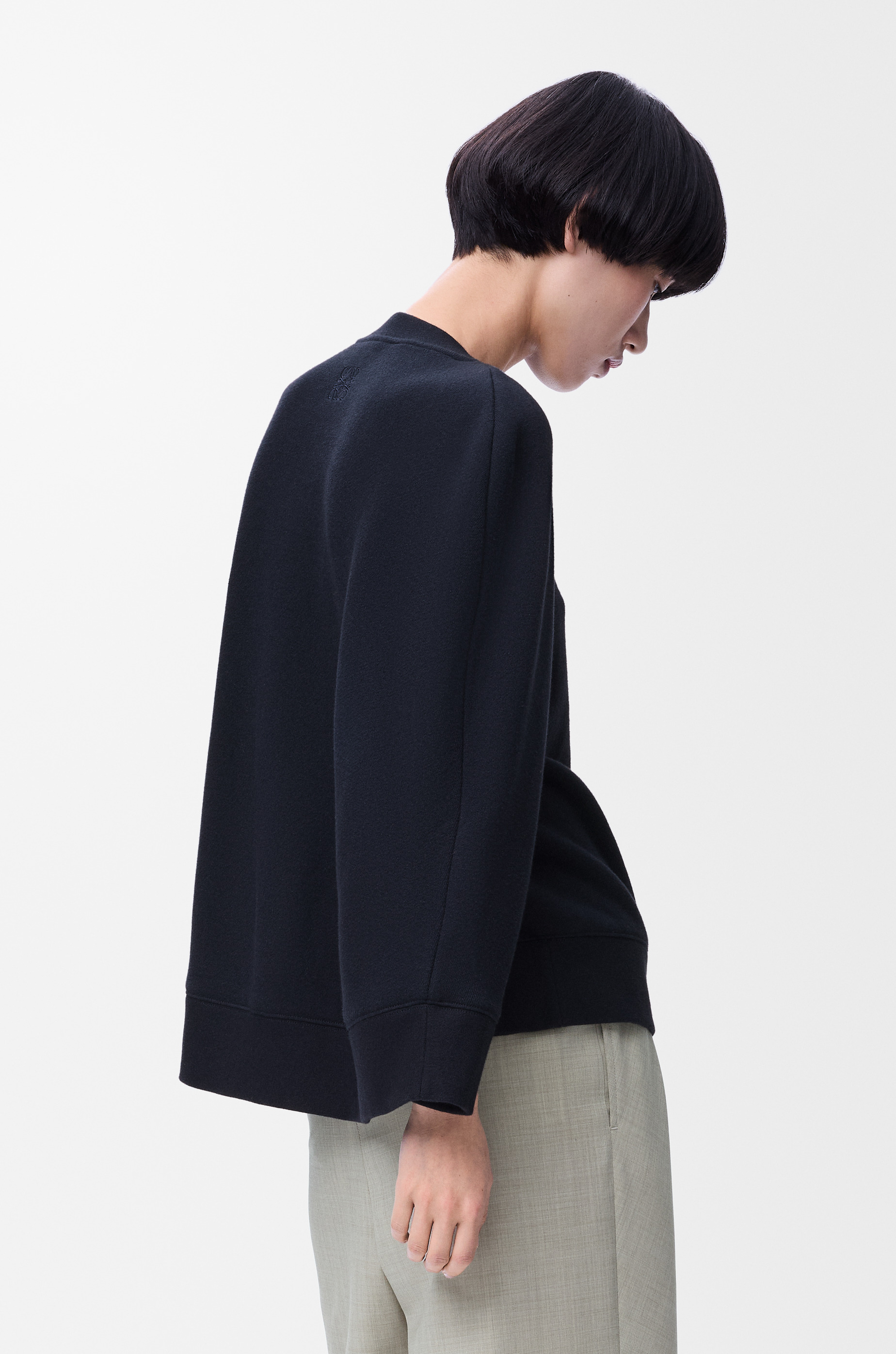 Cape sweatshirt in cotton blend - 4