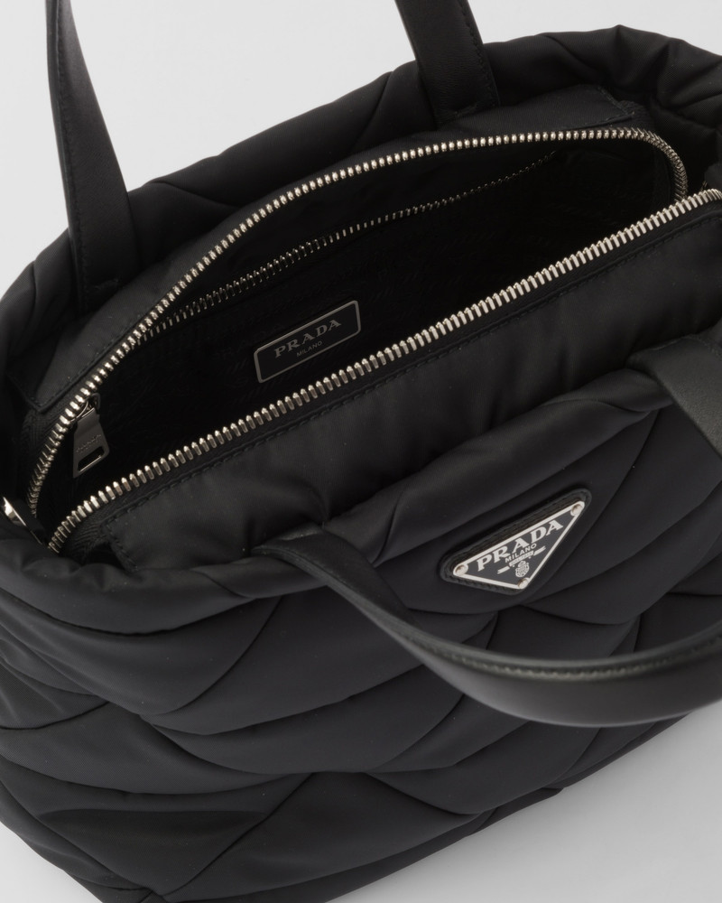 Padded Re-Nylon tote bag 5