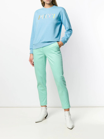 EMILIO PUCCI Logo Print Jersey Sweatshirt outlook