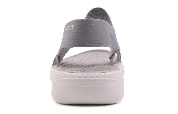 (WMNS) Crocs Literide 'Light Gray White' 205106-00J - 4