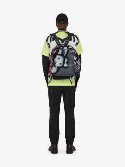 Givenchy DOUBLE U BACKPACK WITH TAG EFFECT DOG PRINTS outlook