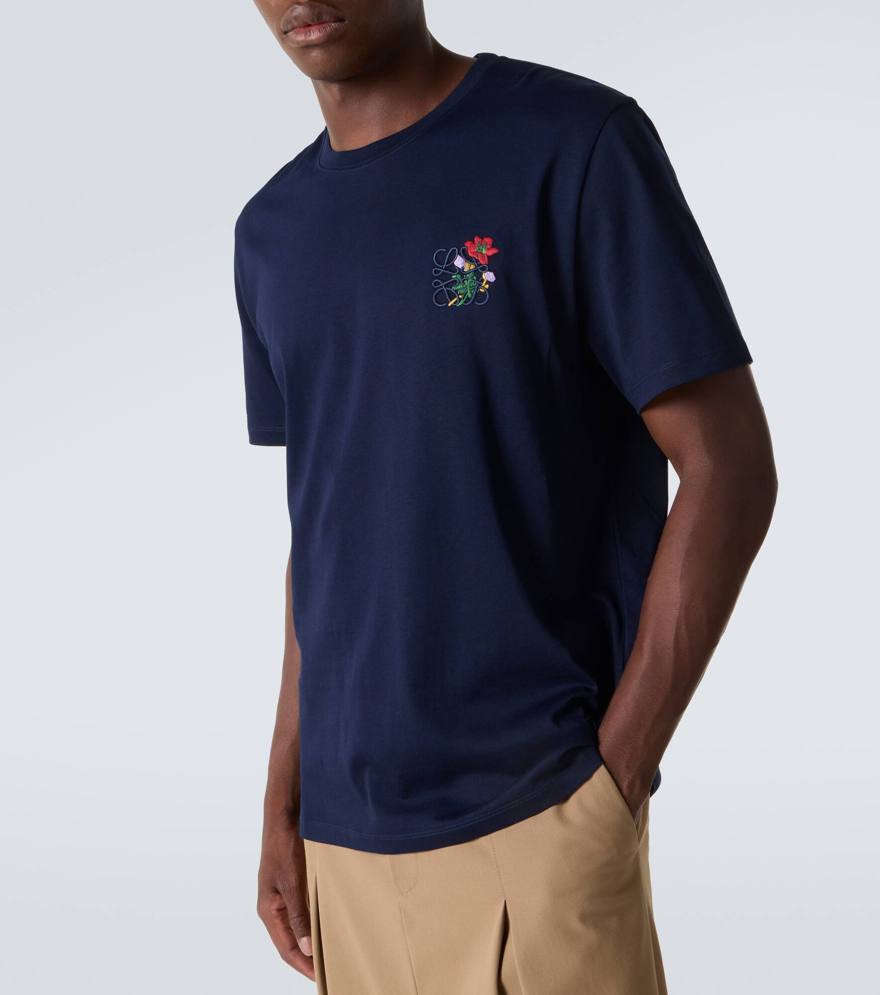 Anagram floral cotton T-shirt - 5