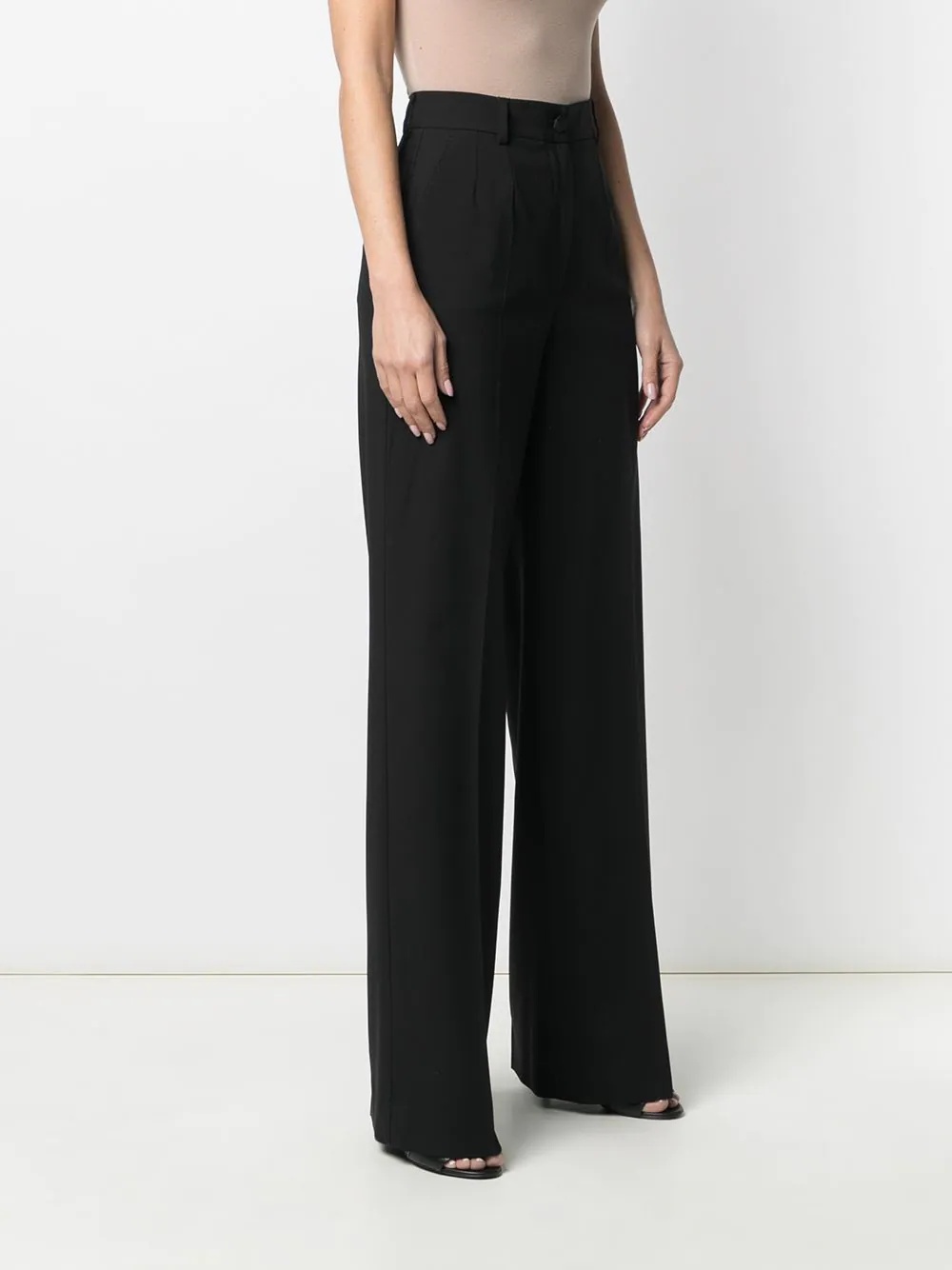 high-waisted wide-leg trousers - 3