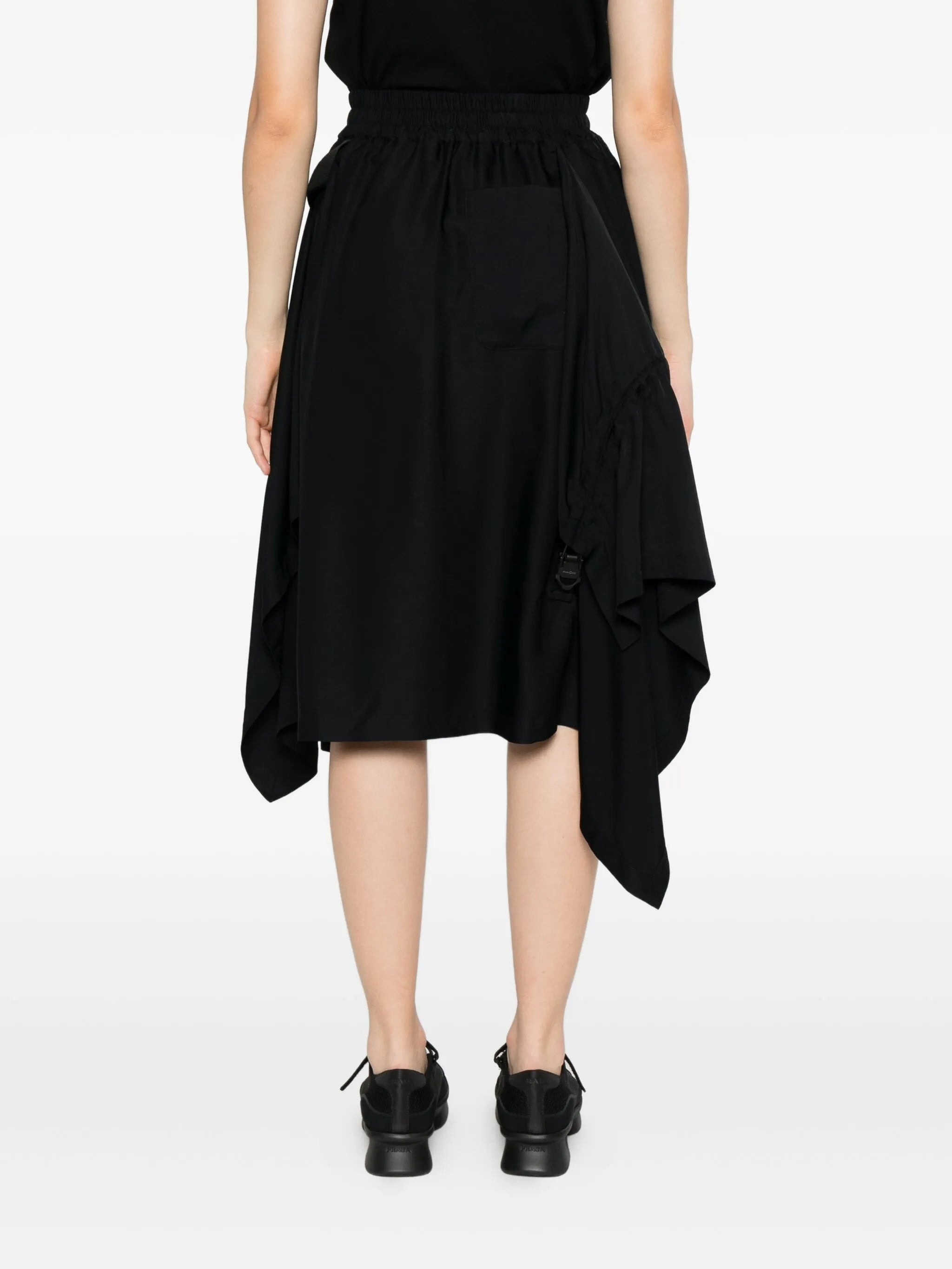 Y-3 Twill Asymmetrical Midi Skirt - 2