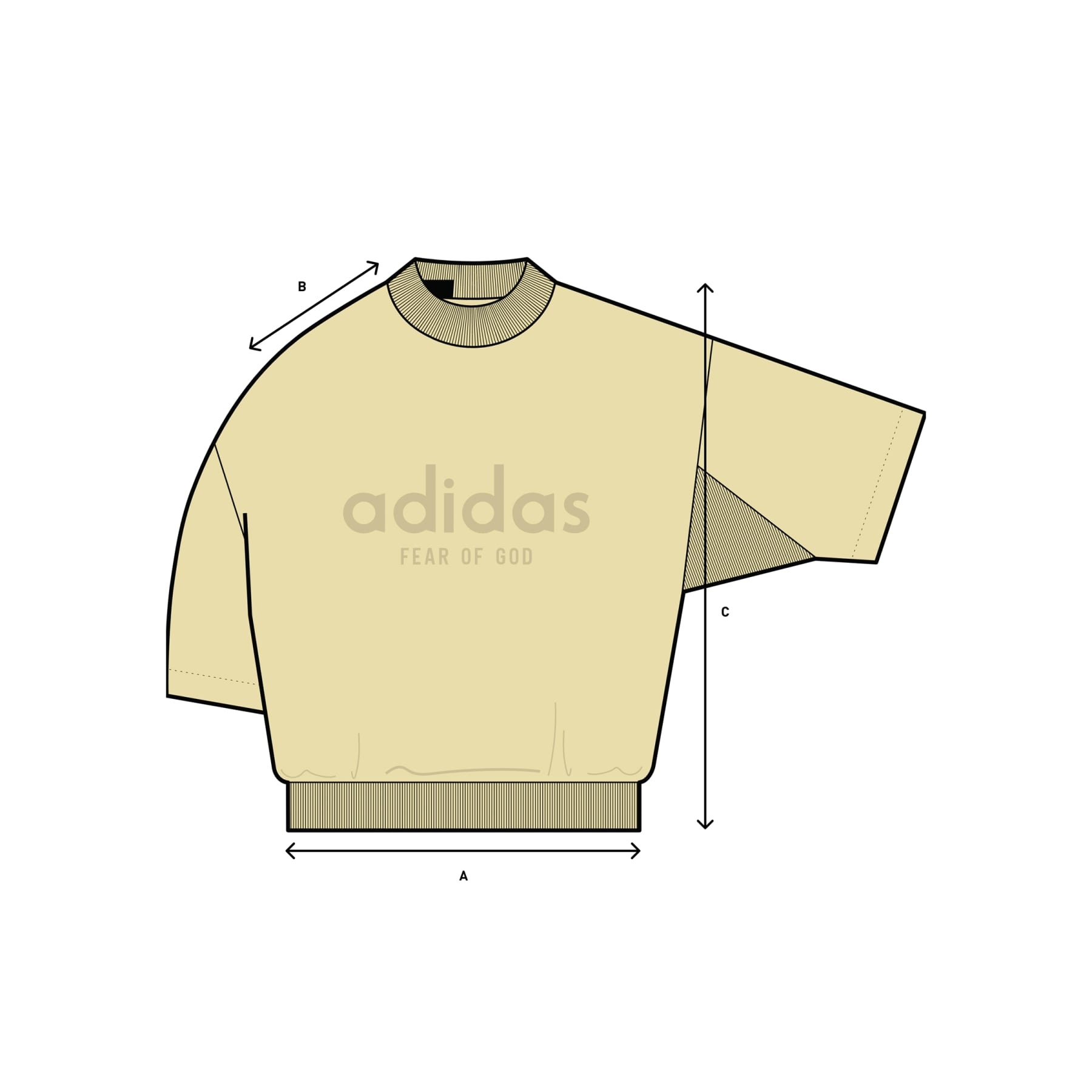 Tシャツ・カットソー Adidas x Fear of God Athletics Heavy Jersey Mock T-Shirt Fear of God Athletics Heavy Jersey 3/4 Mock Tee Black Men's