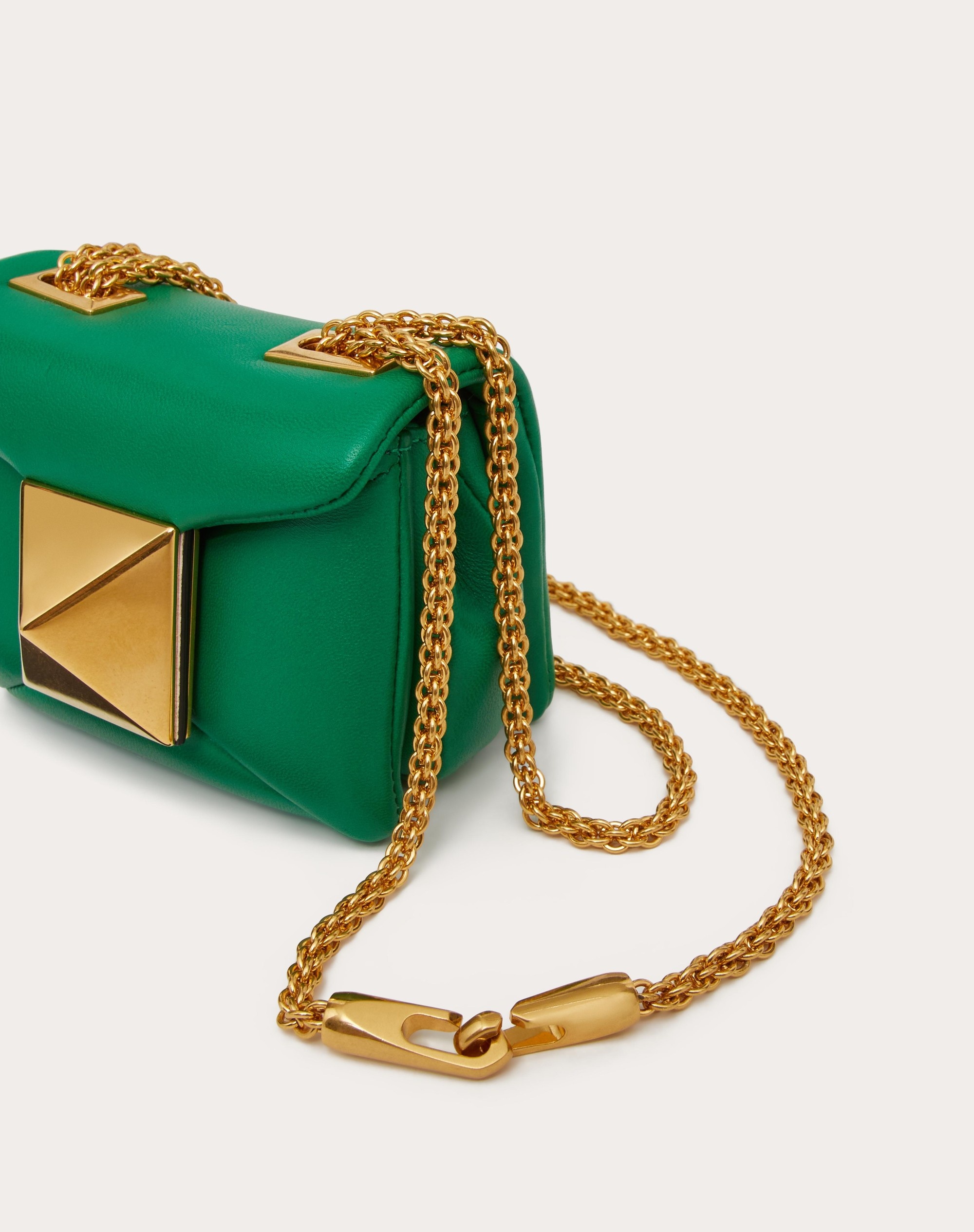 ONE STUD NAPPA MICRO BAG WITH CHAIN - 8