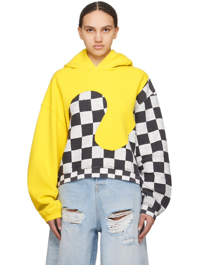 Yellow Paneled Hoodie 1