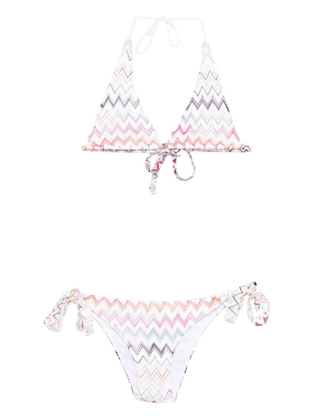 zigzag-motif bikini set - 1