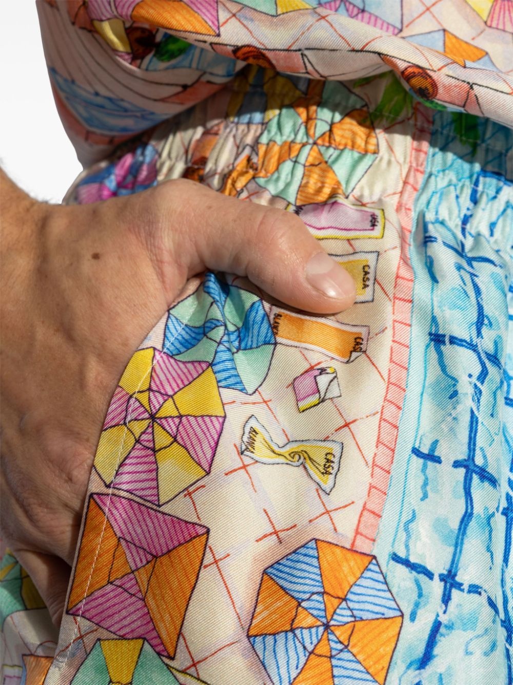 Le Plongeon silk shorts - 5