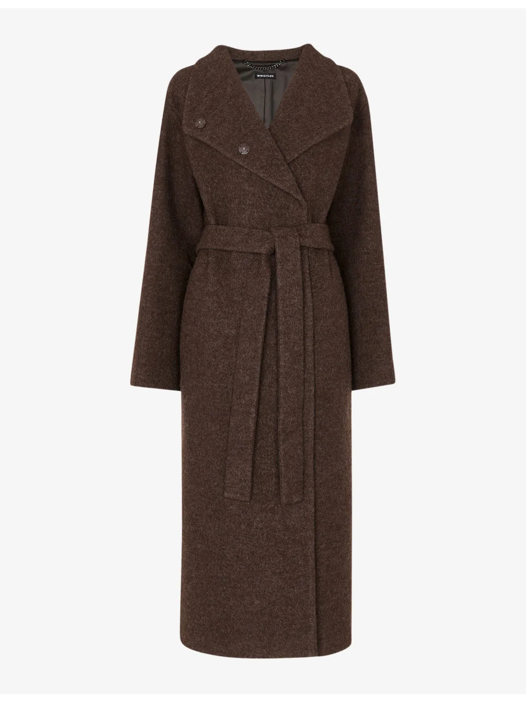 Morgan funnel-neck wool coat - 1