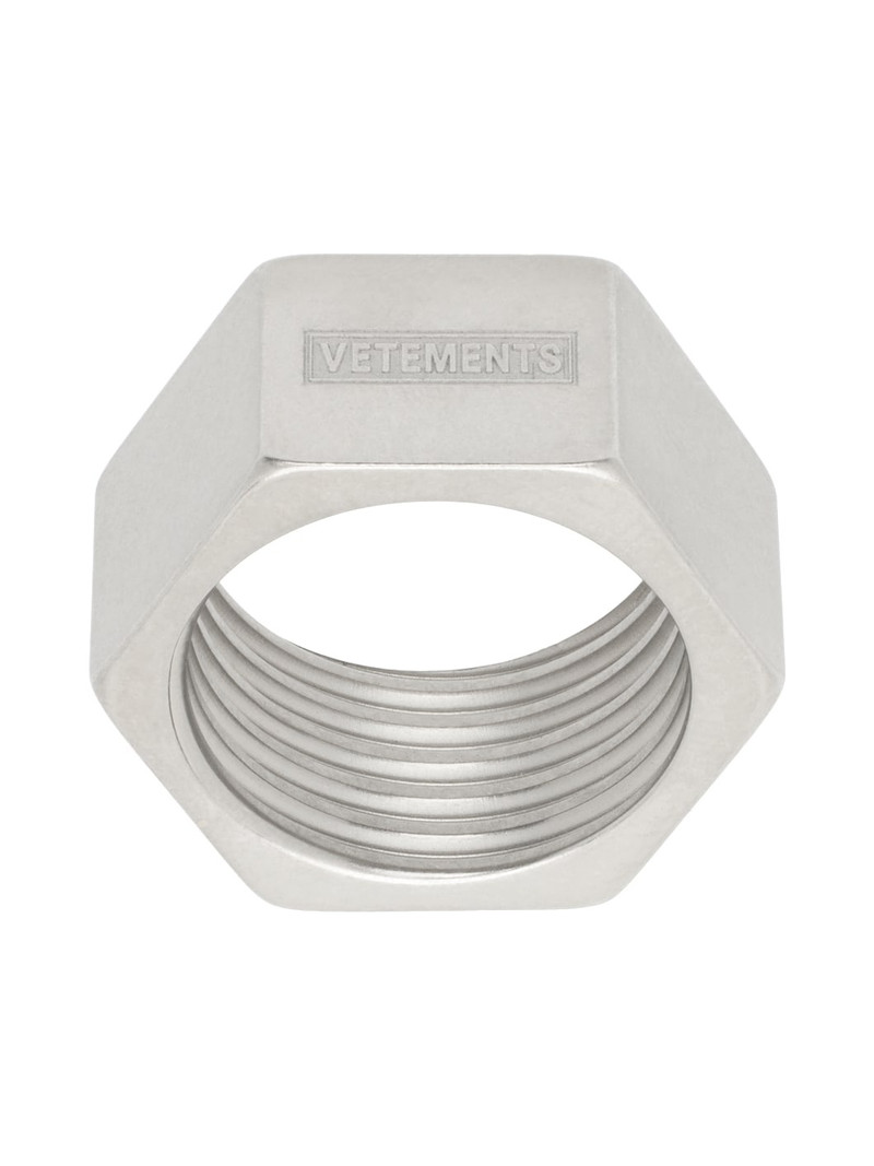 Silver Thick Nut Ring 1