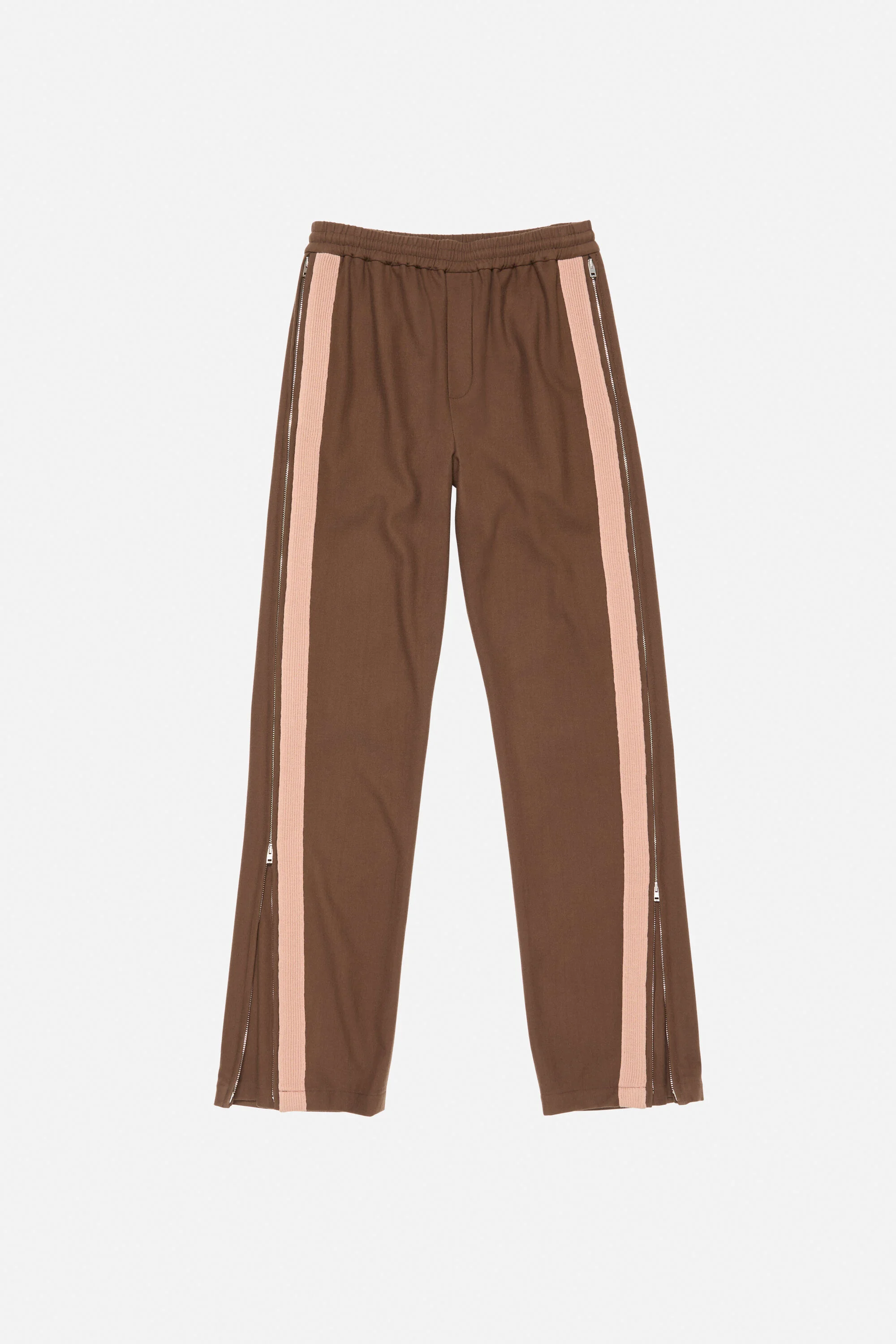 Tailored wool trousers - Chocolate brown - 1