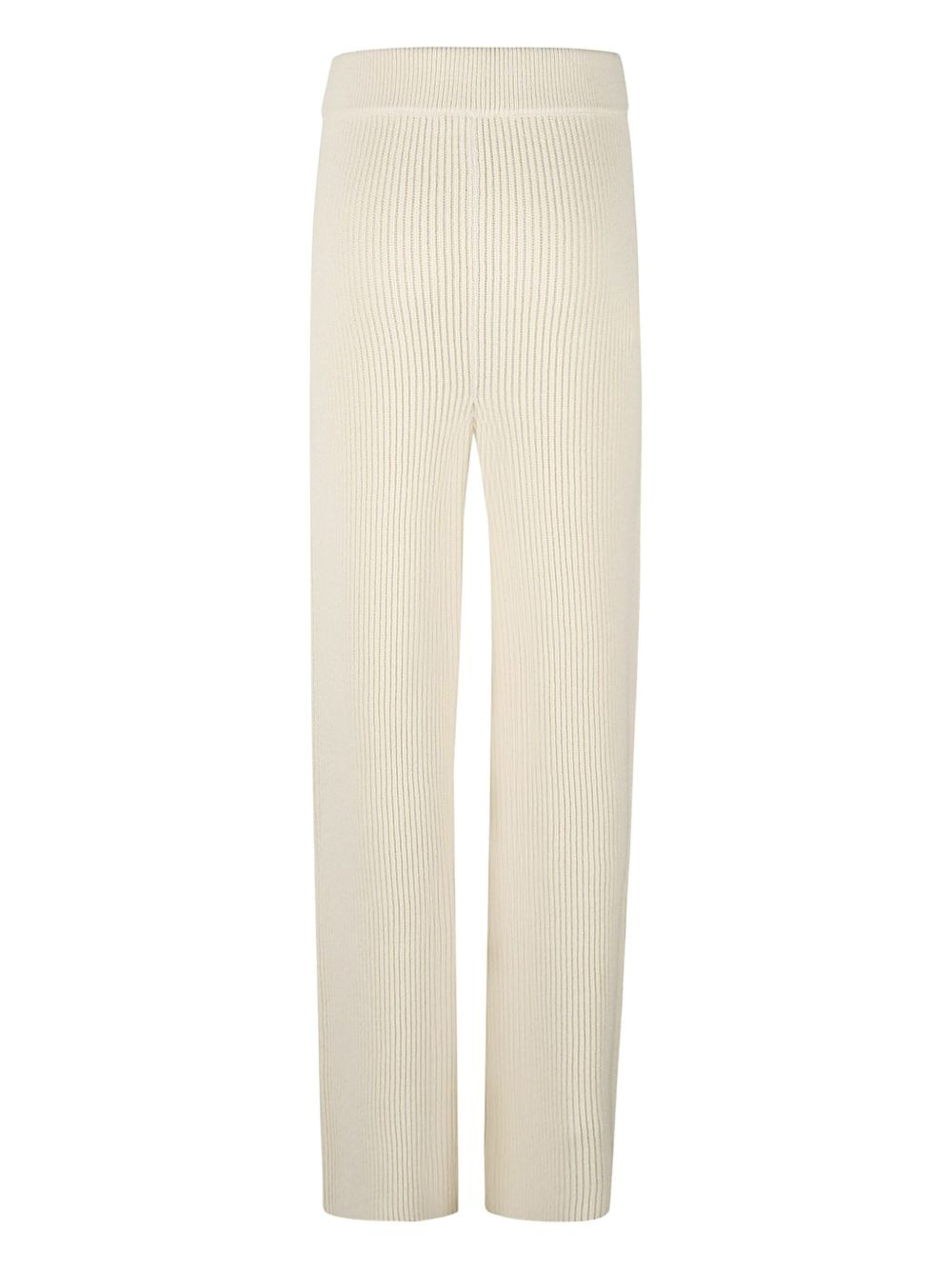 ribbed knitted trousers - 2
